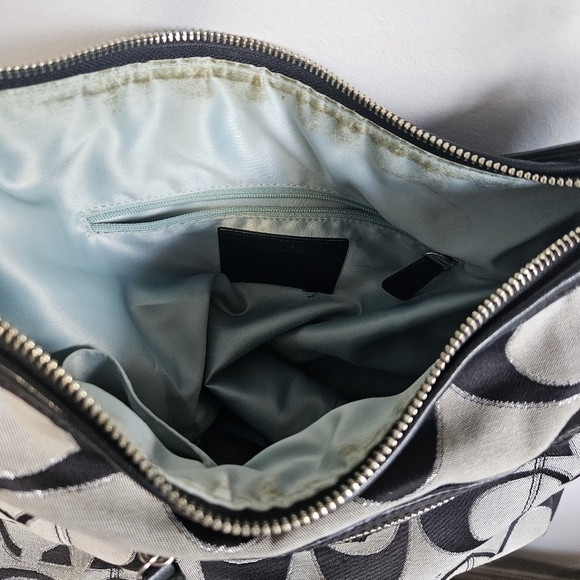 Coach Daisy Hobo Black and Gray Signature Shoulder Bag - Picture 9 of 9